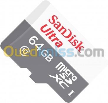 SanDisk Ultra MicroSDXC 64 GB Carte Mémoire HC Classe 10 UHS I Jusqu'a 100 Mb/S