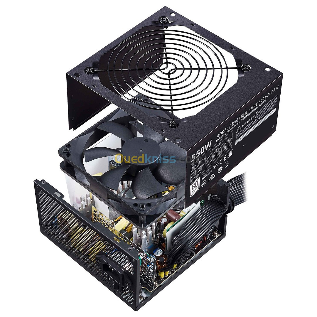 COOLER MASTER MWE 550W V2 - ALIMENTATION 80 PLUS BRONZE - DC TO CD - ATX12V - EPS12V - 2 X PCI-E 6