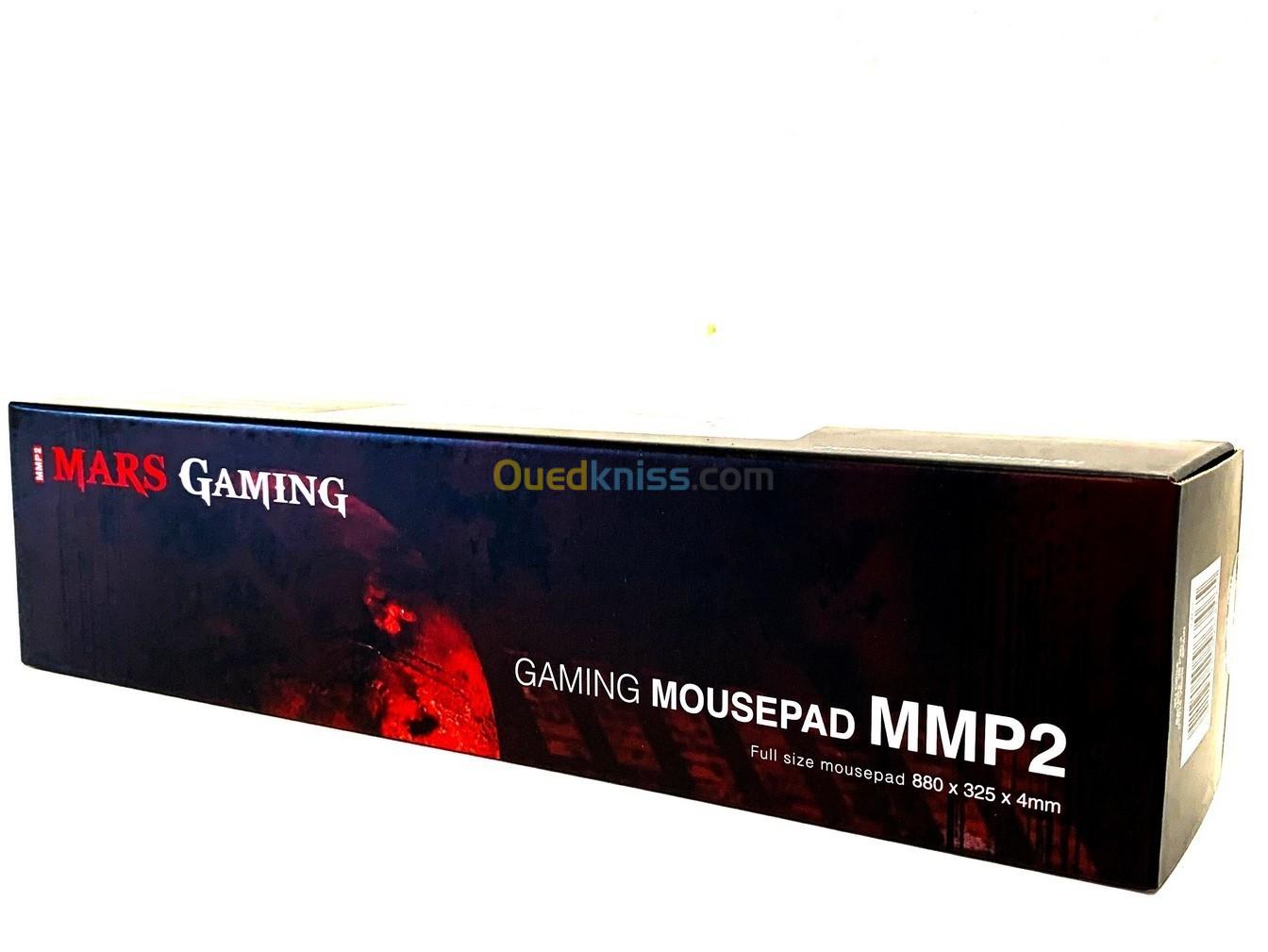 TAPIS DE SOURIS MARS GAMING MMP2  - NANOTEXTILE  XL - GMAING MOUS PAD - RED & BLACK