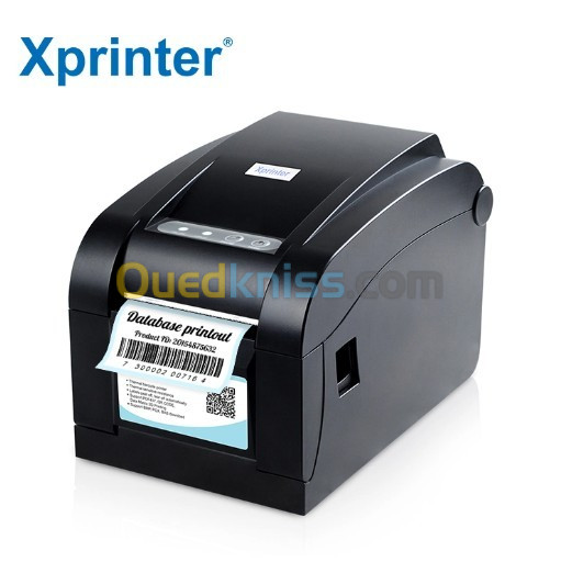  XPRINTER XP-350B IMPRIMANTE CODE-BARRE - 3 POUCES - THERMIQUE DIRECTE - 203 PPP - 152 MM/S - NOIR