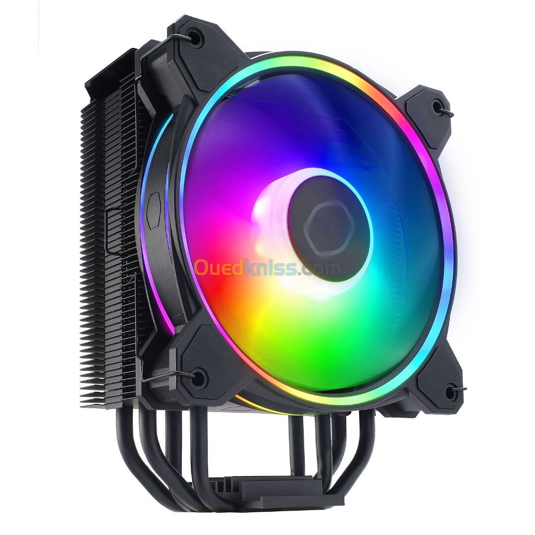 COOLER MASTER HYPER 212 HALO BLACK AIRCOOLING - 120mm ARGB FAN - SOCKET INTEL & AMD -ALUMINIUM-180W