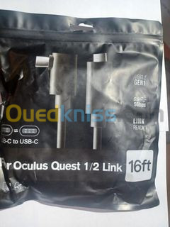 OCULUS META QUEST 2 & 3 - ÂBLE TYPE-C 5M - PC VR LINK HAUTE VITESSE - 