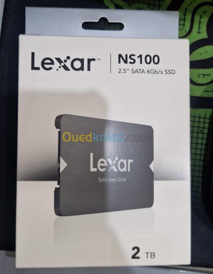 LEXAR NS100 2TB - DISQUE DUR SATA III SSD 2.5" - 550MB/s - UP TO 2000 Hz - 6Gb/s 