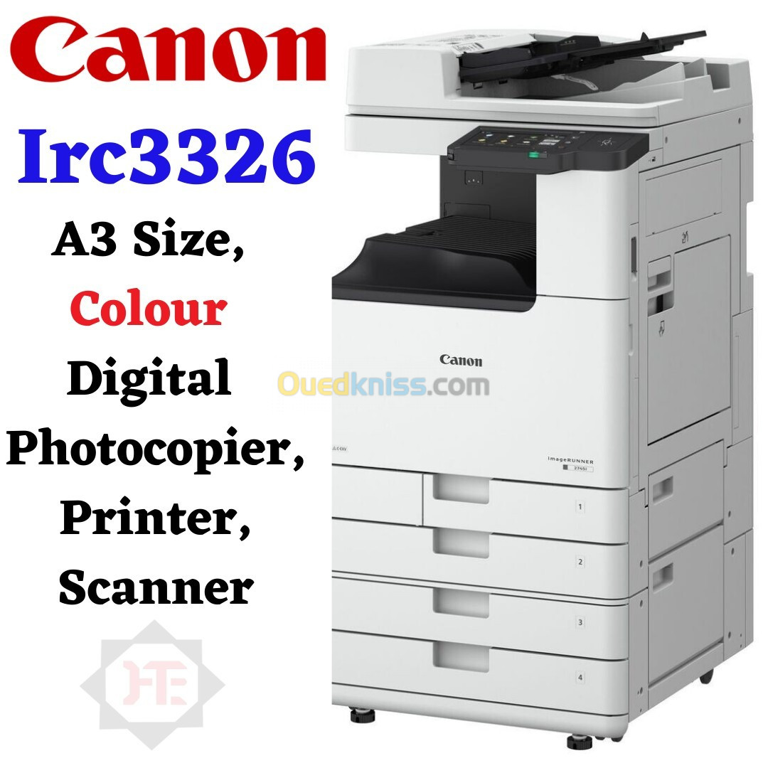 Canon imageRUNNER C3326i Multifonction  Laser Couleur A3 Recto Verso -ADF - Toner C-EXV 65