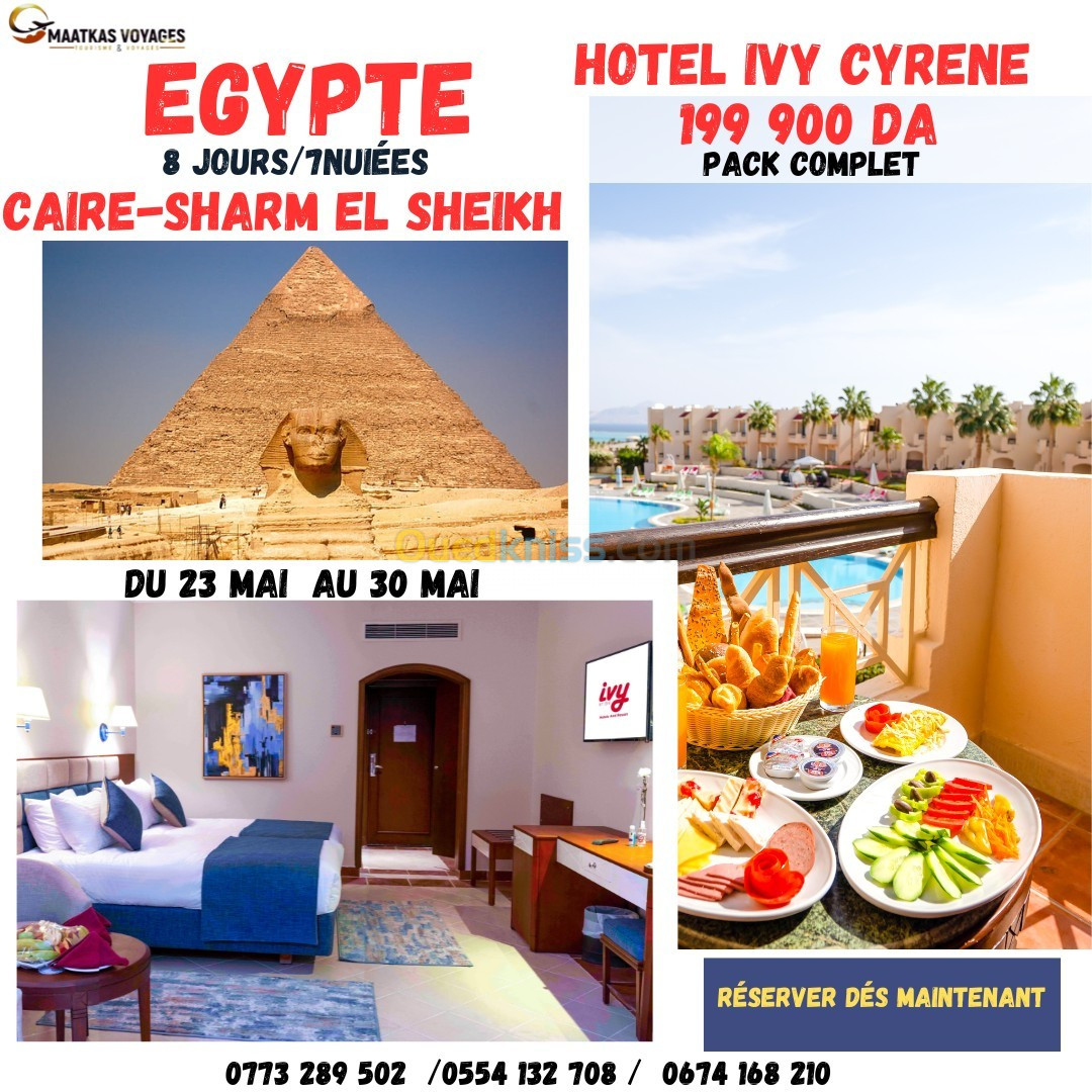 Voyage organisé caire sharm el sheikh 8 jours 7 nuits 