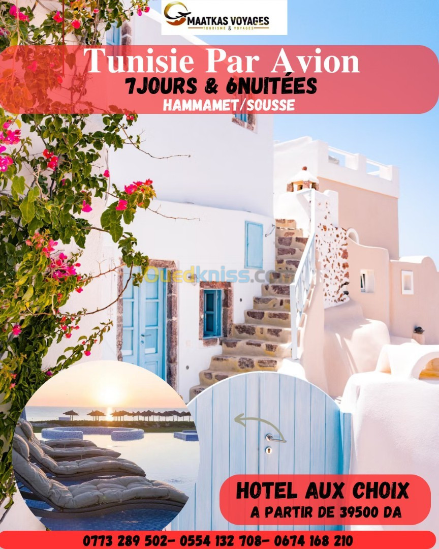 VOYAGE ORGANISE TUNIS  SOUSSE -HAMMAMET 