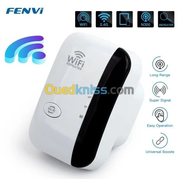 Répéteur WIFI sans fil FENVI 300 Mbps Extendeur Wifi à distance Amplificateur WiFi 802.11N