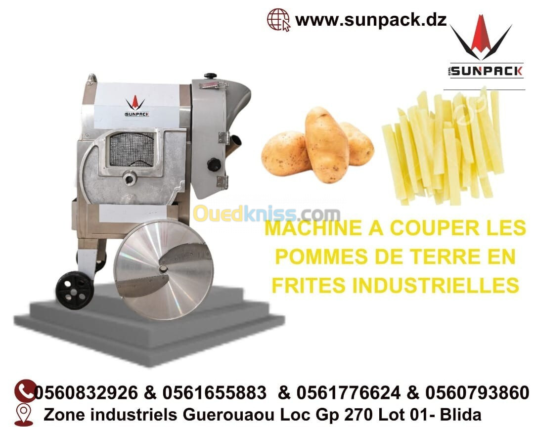 machine découpeuse pomme de terre