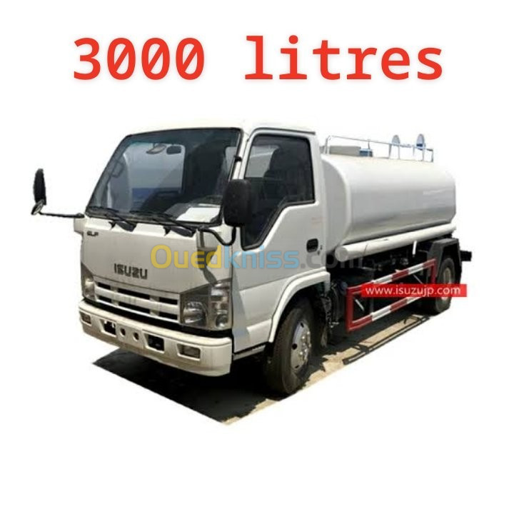 Transporteur d'eau potable 3000L