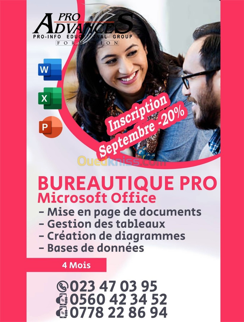 Formation: Bureautique (Microsoft Office)