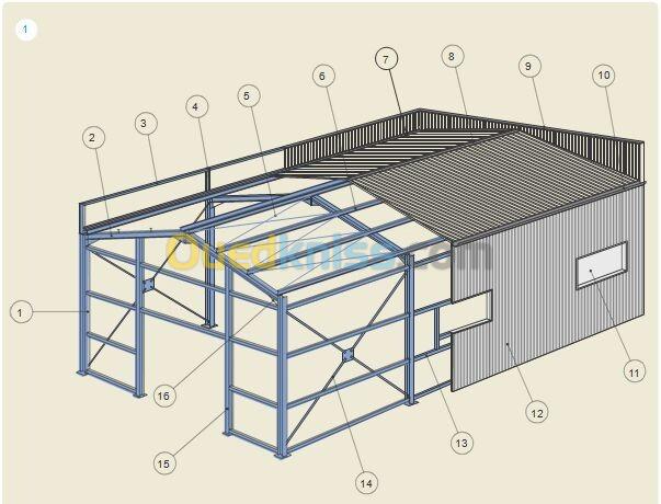 Conception et Réalisation de Charpente Métallique et Structure Mécanosoudées