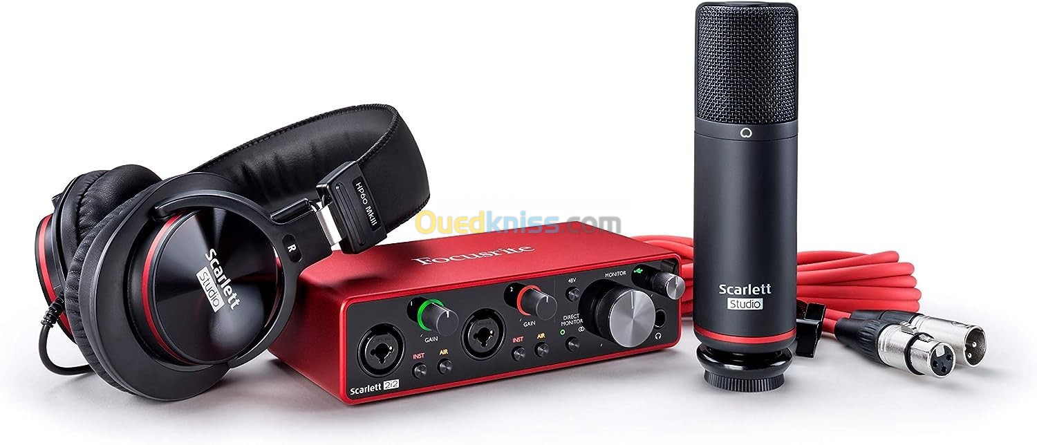 Pack Focusrite 3ème géneration 2i2 