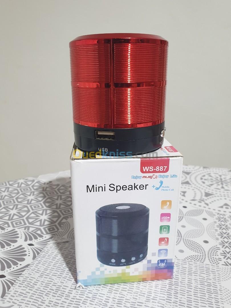 Mini speaker WS-887 bluetooth et auxiliaire 