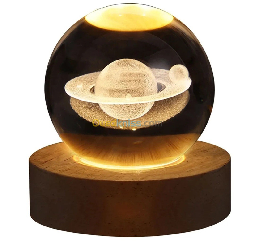 إنارة ليلية رائعة بكرة كريستال Night Light Crystal ball 