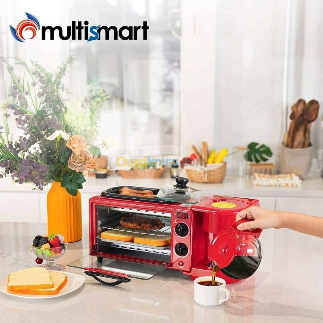 Multismart Four Électrique Grillade Et Cafetière 3 En 1