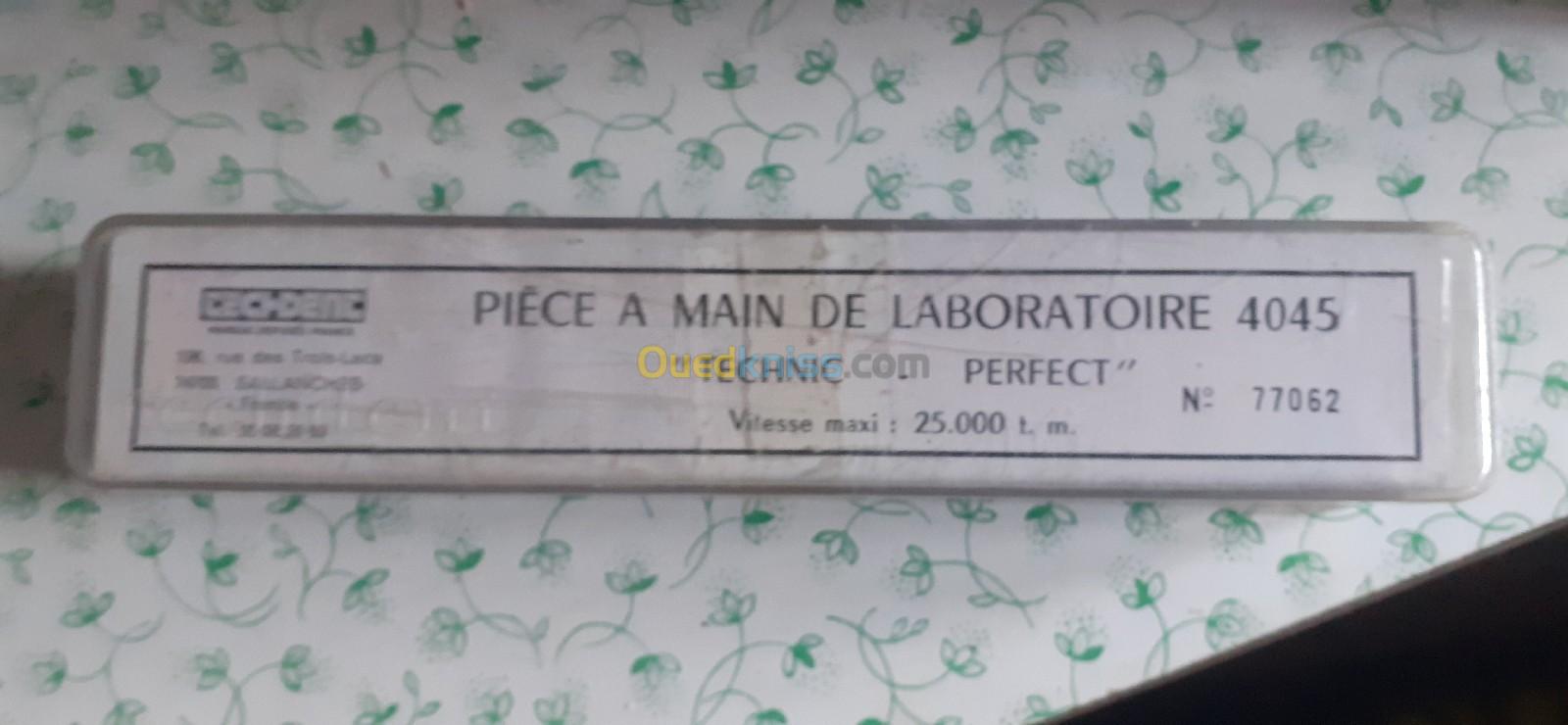 Pièces à main de laboratoire 