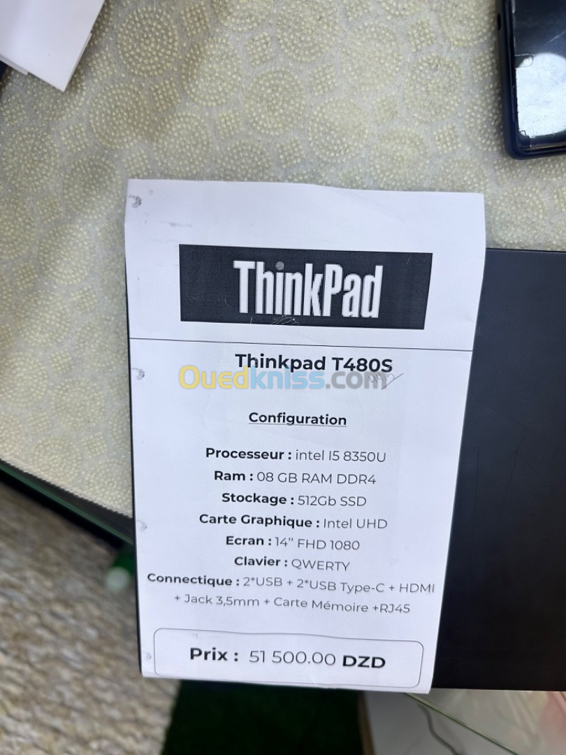 Thinkpad T480s i5 8th 8/512