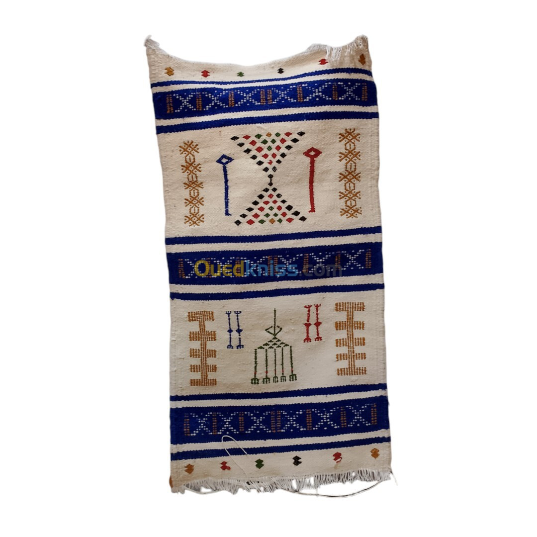 Tapis traditionnel parfait pour votre sol fait main par les gens de Ghardaïa 91 x 47.3 (cm)