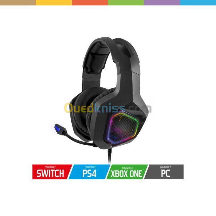 Casque gaming sprit of gamer elite h50 black édition rgb