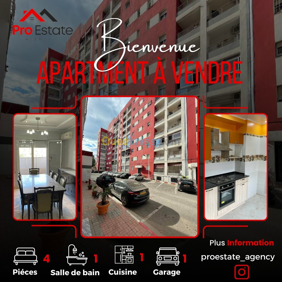 Vente Appartement F4 Blida Boufarik