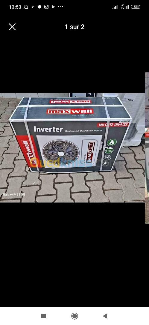 Climatiseur maxwell inverter tropical 9000btu 12000btu 18000btu