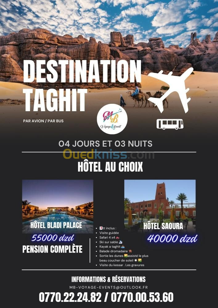 voyage organisée taghit 