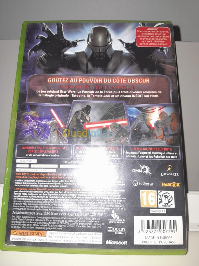 Jeu star wars XBOX 360 