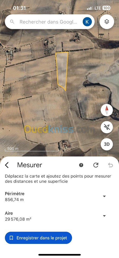 Vente Terrain Agricole Aïn Témouchent Ain el arbaa