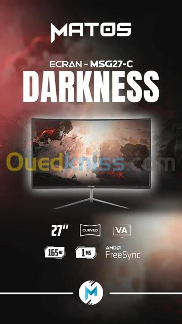 MONITEUR MATOS MSG 27C DARKNESS 27'' FHD 165HZ