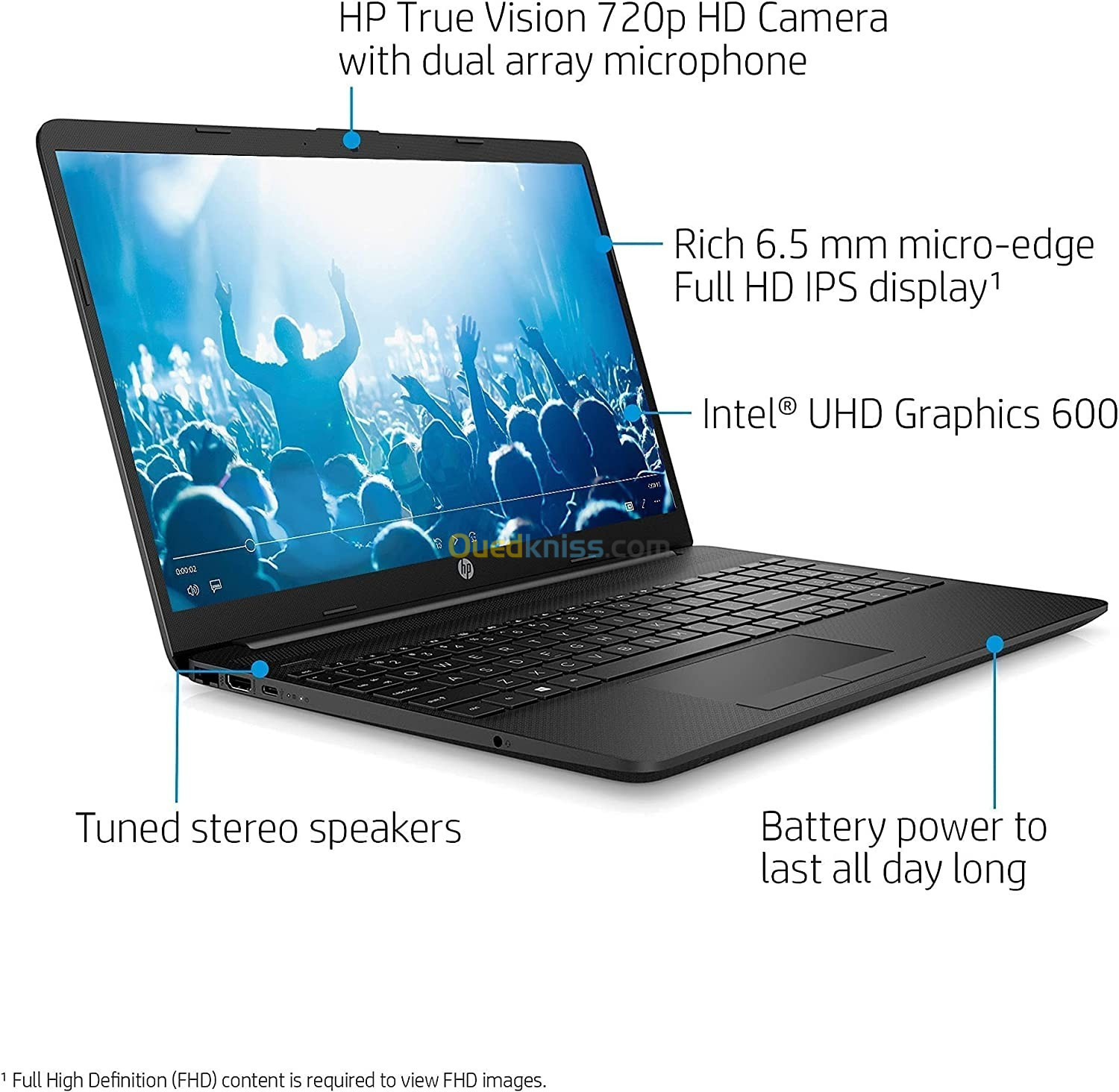 LAPTOP HP 15 | CELERON N4020 / 4GB / 1TB / 15.6'' HD