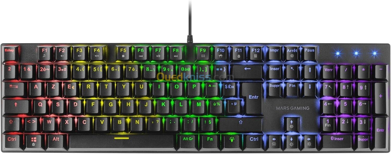 CLAVIER MARS GAMING MK422 BLACK 