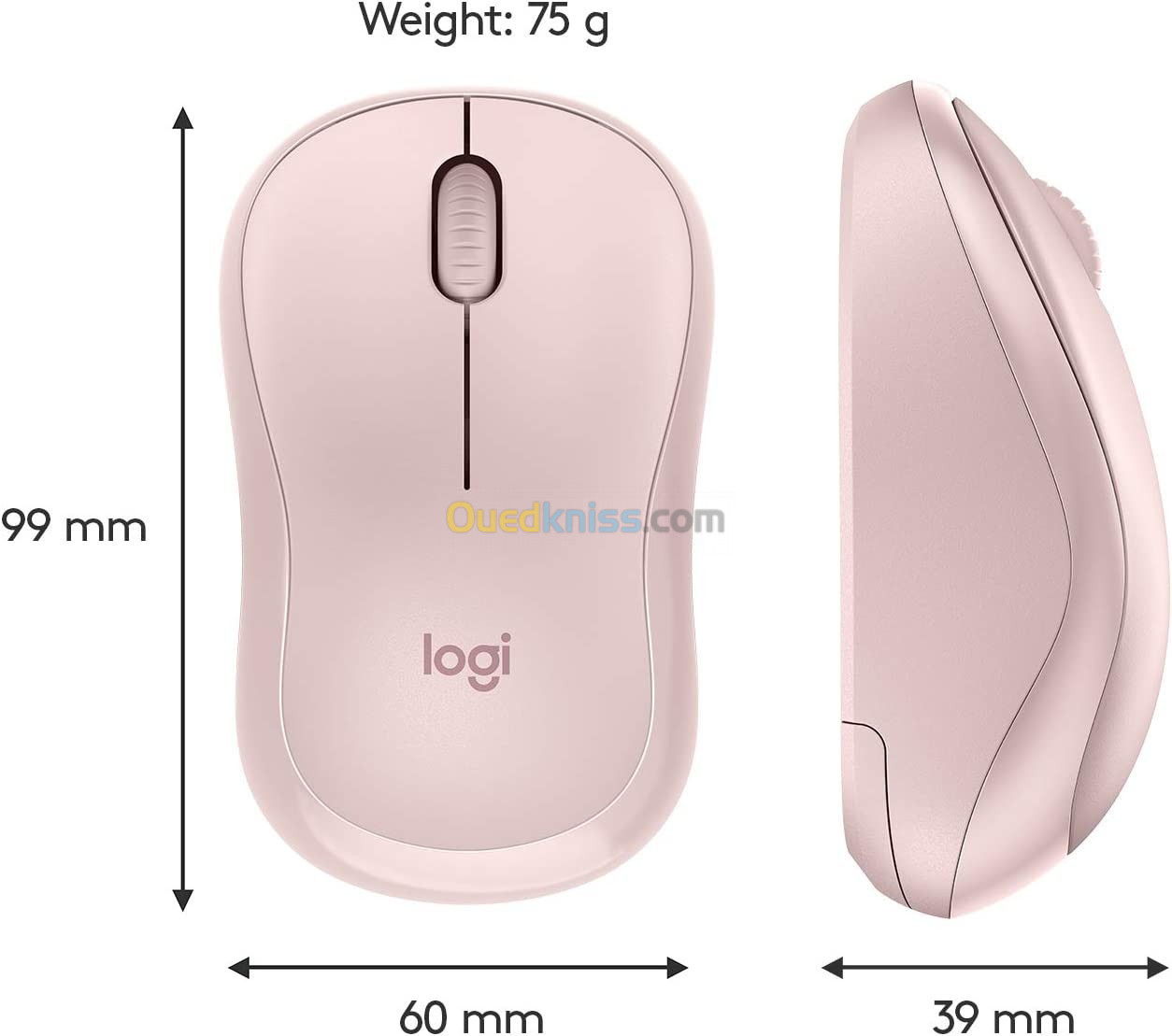 SOURIS LOGITECH M220 SILENT SANS FIL ( GREY / WHITE / PINK )