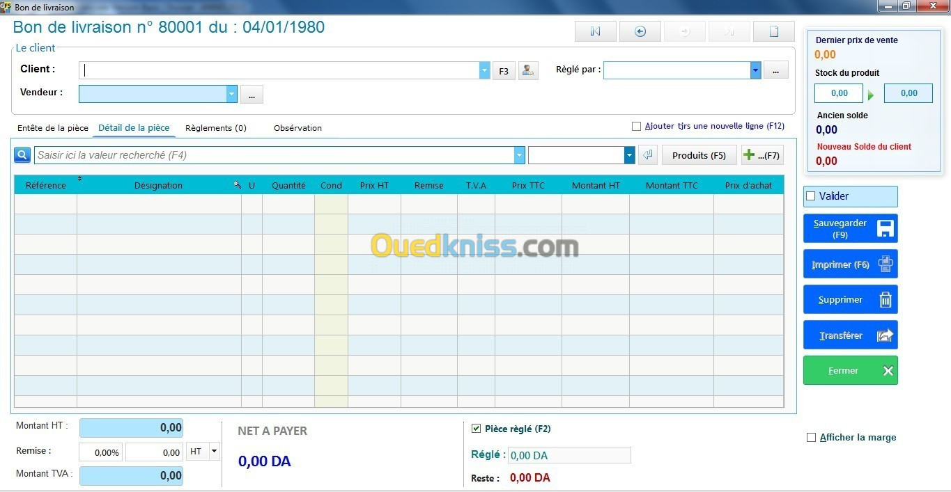 LOGICIEL GFS GESTION COMMERCIALE 