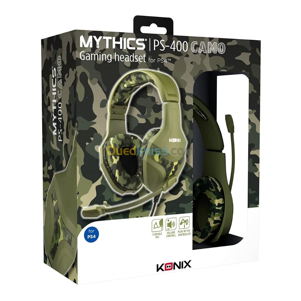 Mythics Casque gaming filaire PS-400 pour console Haut-parleurs 40 mm - Microphone