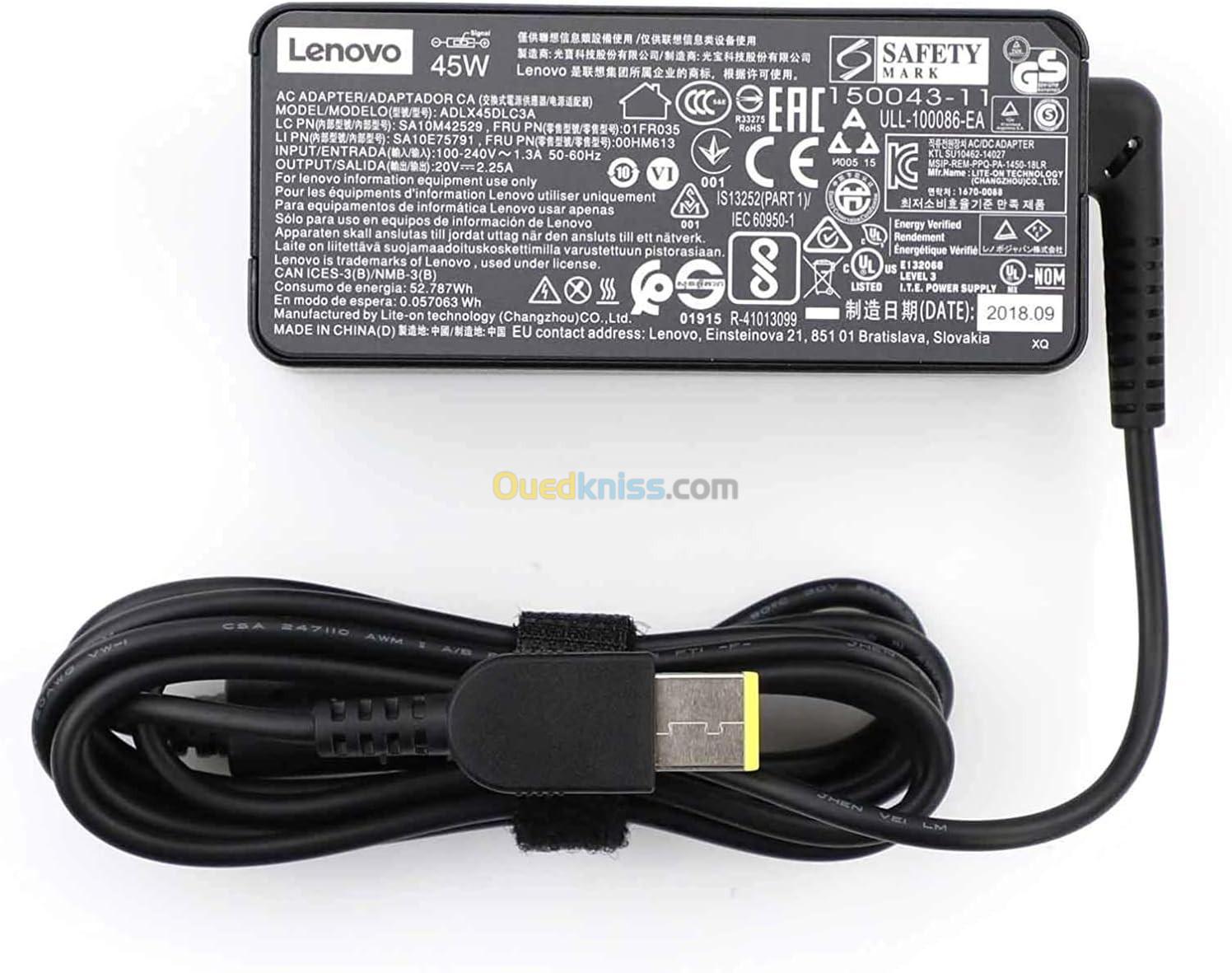 Adaptateur d'Origine Laptop Lenovo 45W