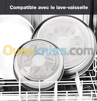 Seb Compact Inox Batterie de cuisine 10 pièces, Induction