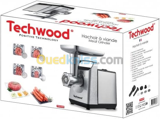 Hachoir À Viande Electrique 450 W 220-240V - Techwood