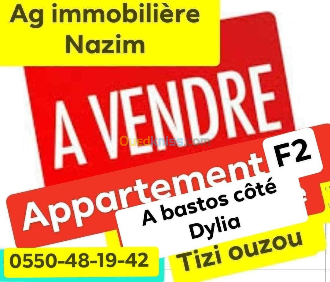 Vente Appartement F2 Tizi Ouzou Tizi ouzou