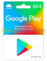 Carte google play 50 euro 