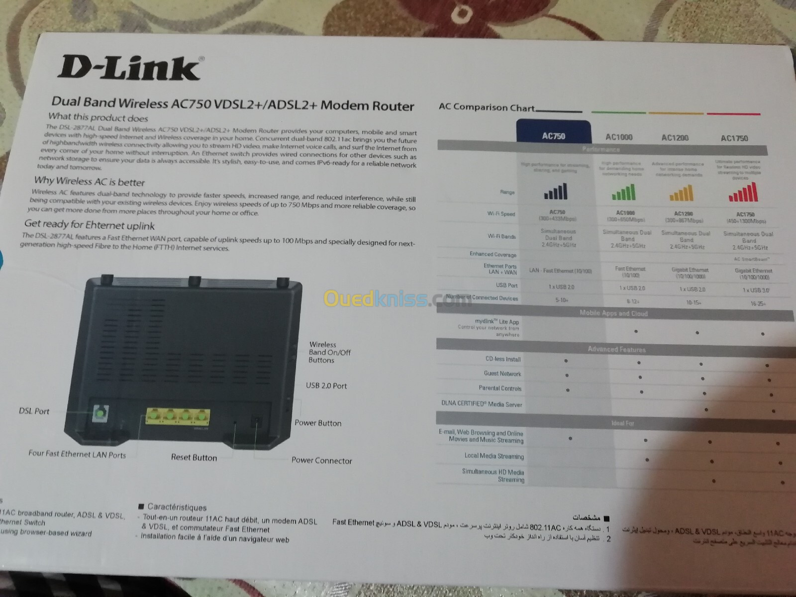 Modem wifi dlink ac750