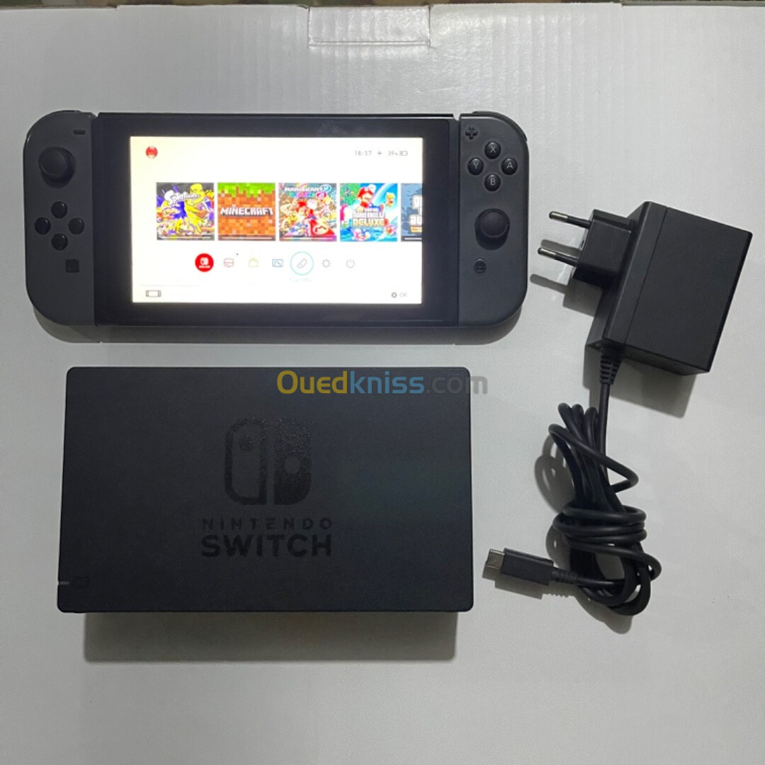 Nintendo switch non flashé avec dock et chargeur 