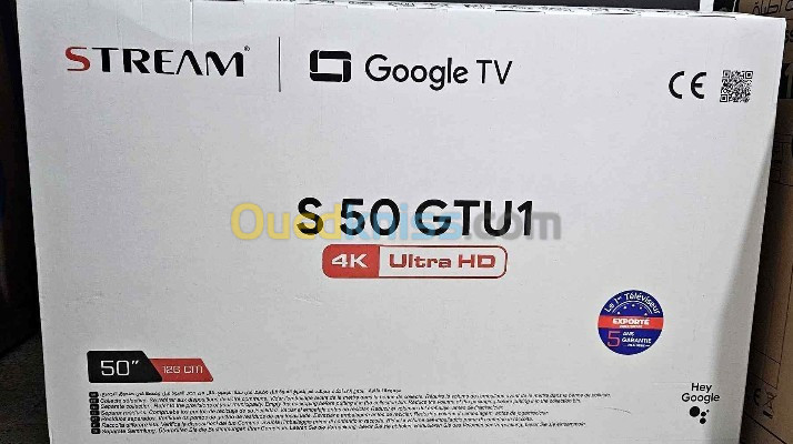 Tv stream 50" Google tv télécommande magique garantie  5 ans livraison gratuite