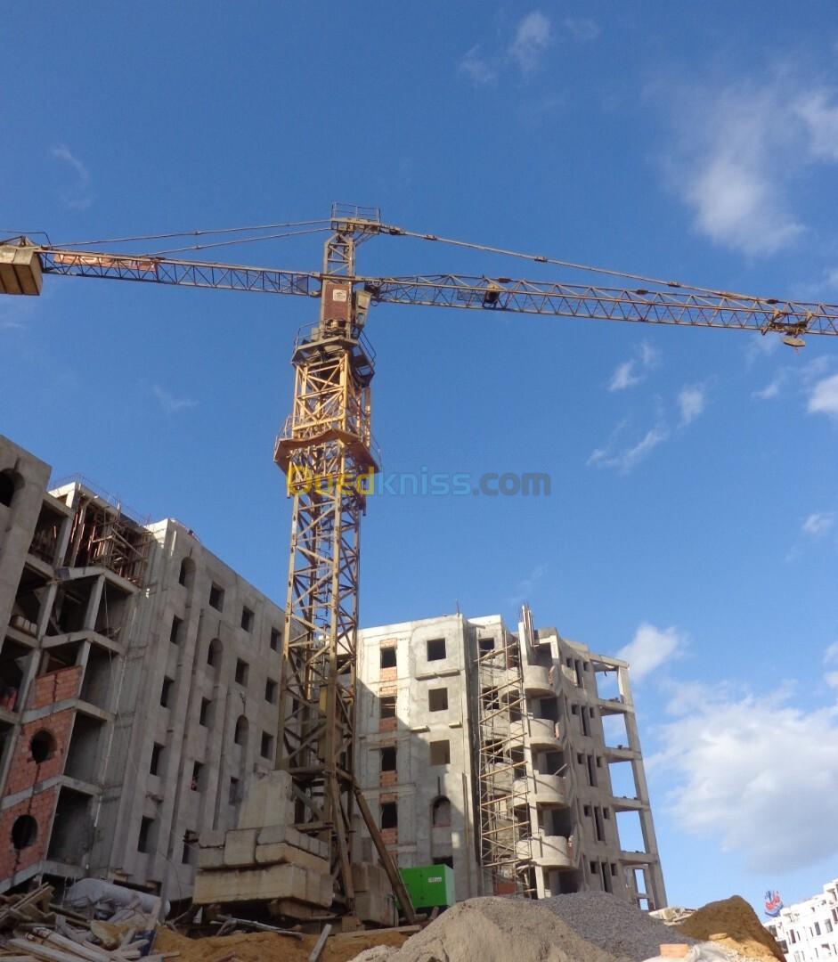 la grue richier la flèche 50 Mètres cubes+ coulissantn