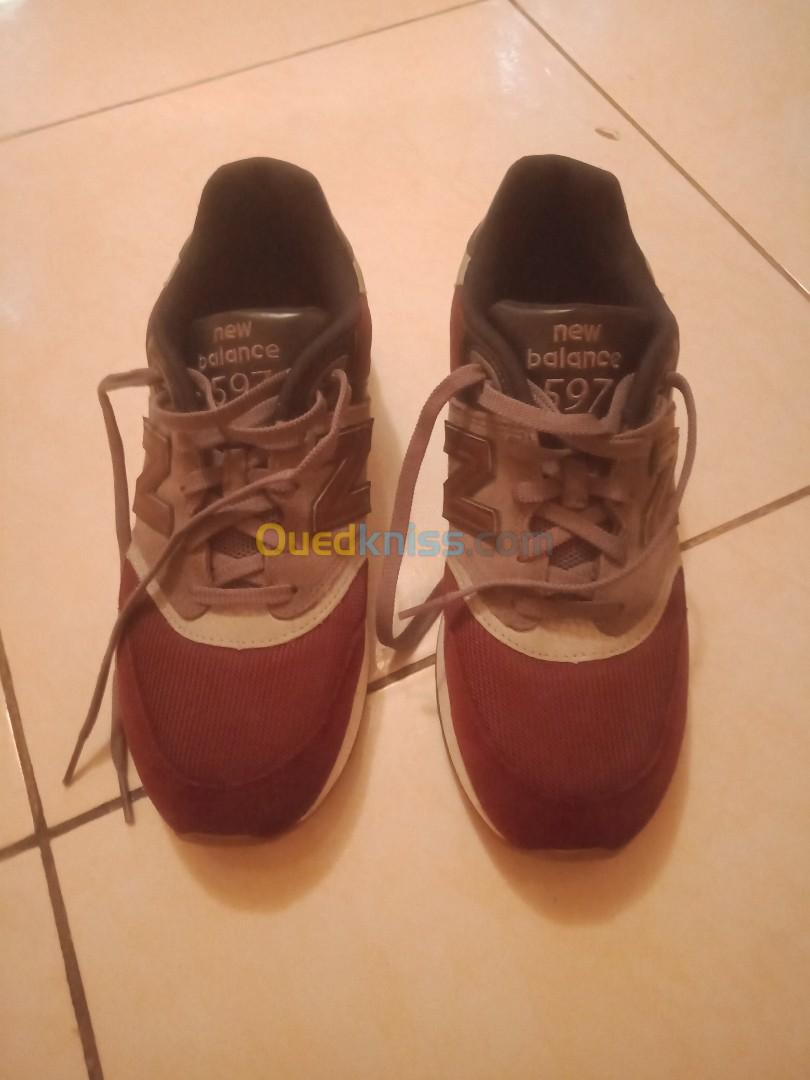 New balance 597 maroon best sale