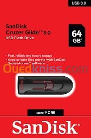 SanDisk Cruzer Glide 64GB 3.0 USB Flash Drive