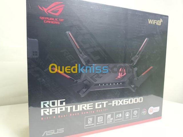 ASUS ROG Rapture GT-AX6000 Routeur Sans Fil Wi-Fi AX Dual Band 6000 Mbps