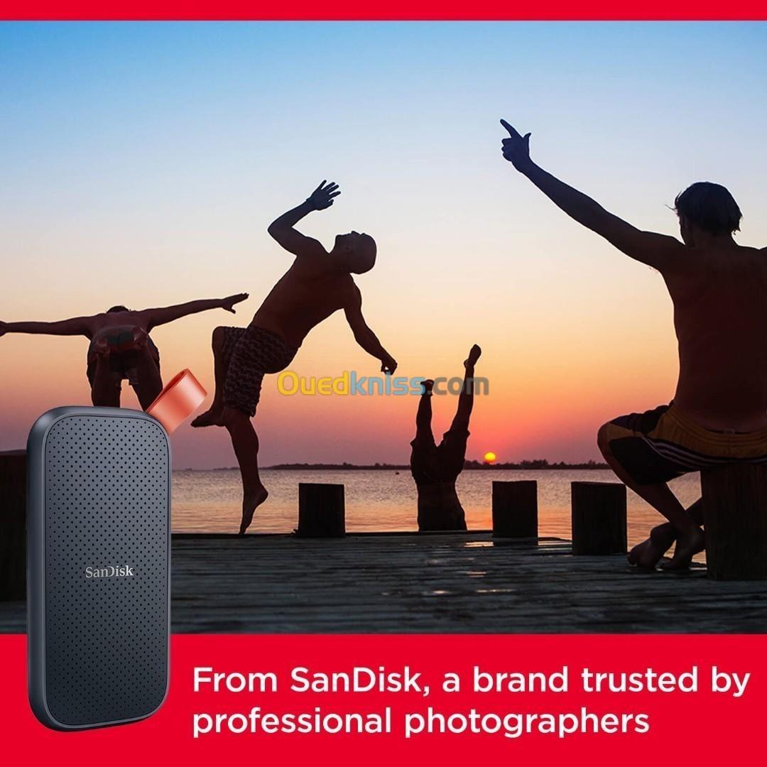 SanDisk 2 To SSD Externe Portable Type-C USB 3.2 Vitesse De Lecture Jusqu'à 520 Mo/S