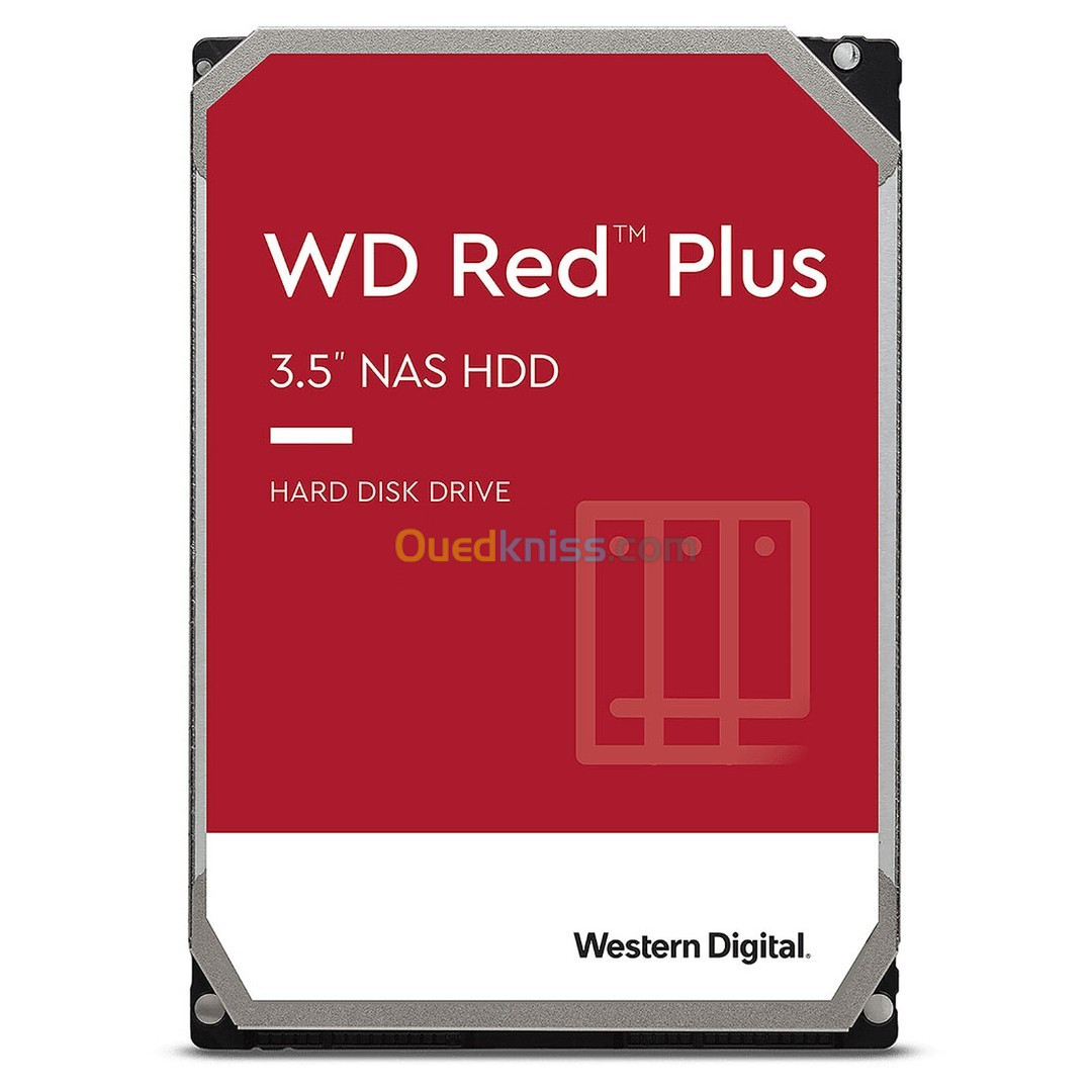 WD 4TB RED NAS PLUS - WD40EFPX - 3,0" SATA 6 Gb/S - 5400 TPM - 256 Mo - HDD