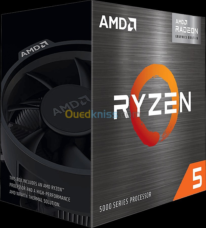 PROCESSEUR AMD RYZEN 5 5600G 4.4GHZ - GPU VEGA 7 + VENTILO WRAITH STEALTH - Up To 3200MHz