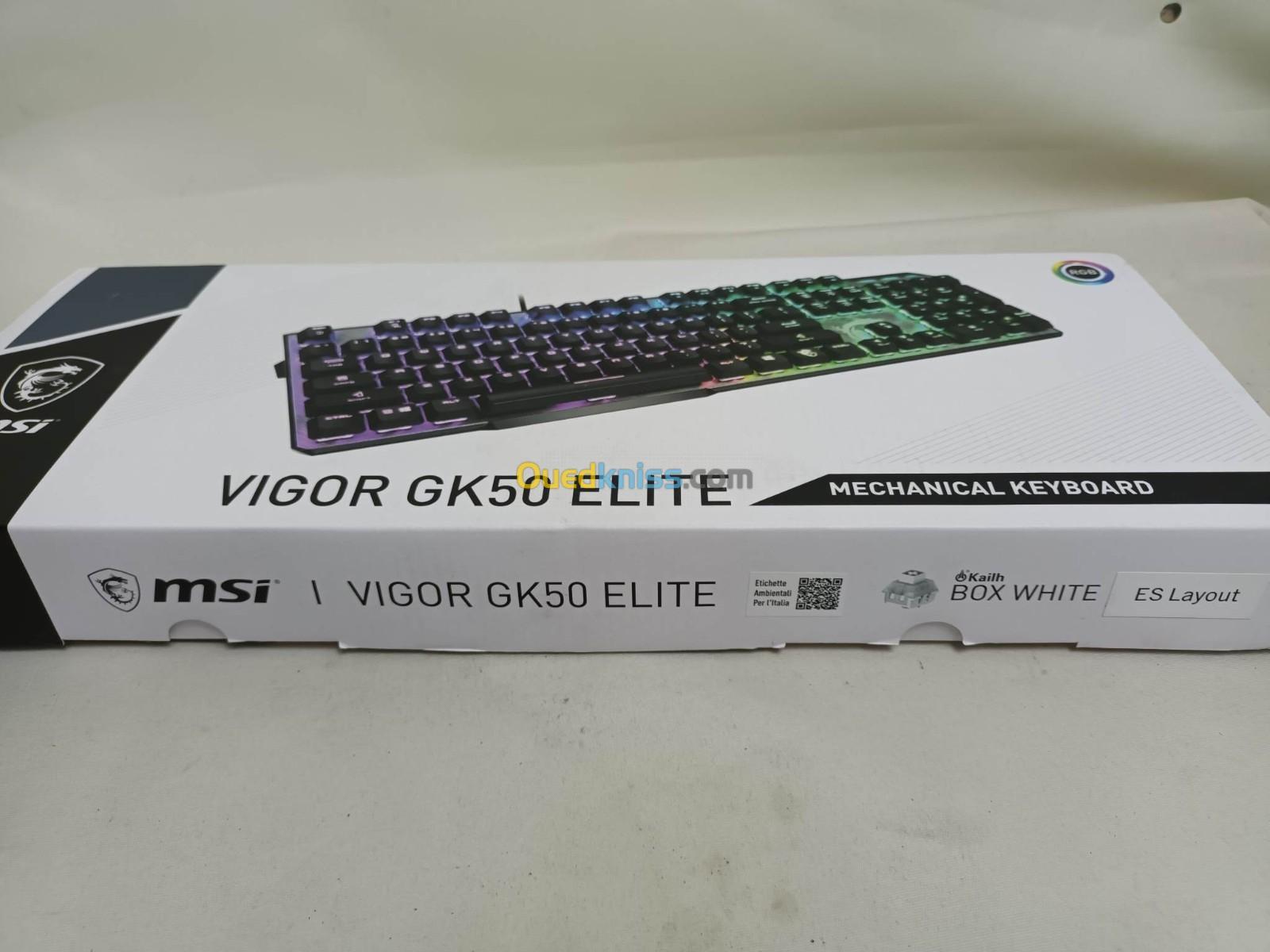 MSI VIGOR GK50 ELITE BOX WHITE Clavier Gaming Mecanique RGB